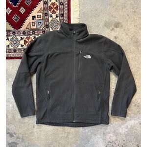 The North Face Fleece Jacket Men’s Size Large Black Full Zip Up Fall 2013 Rare